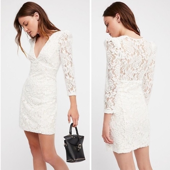 Free People Dresses & Skirts - NWOT Free People Dana’s Bodycon Lace Dress